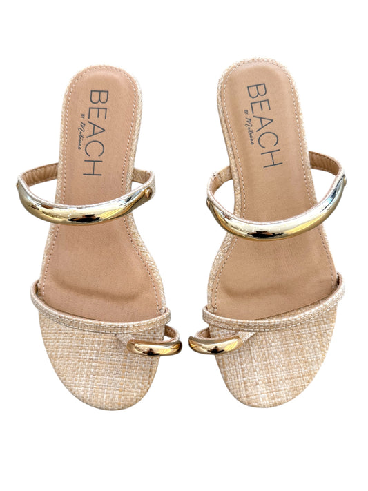 Gold Trim Flat Sandal