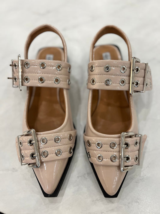 Nude Patent Flats