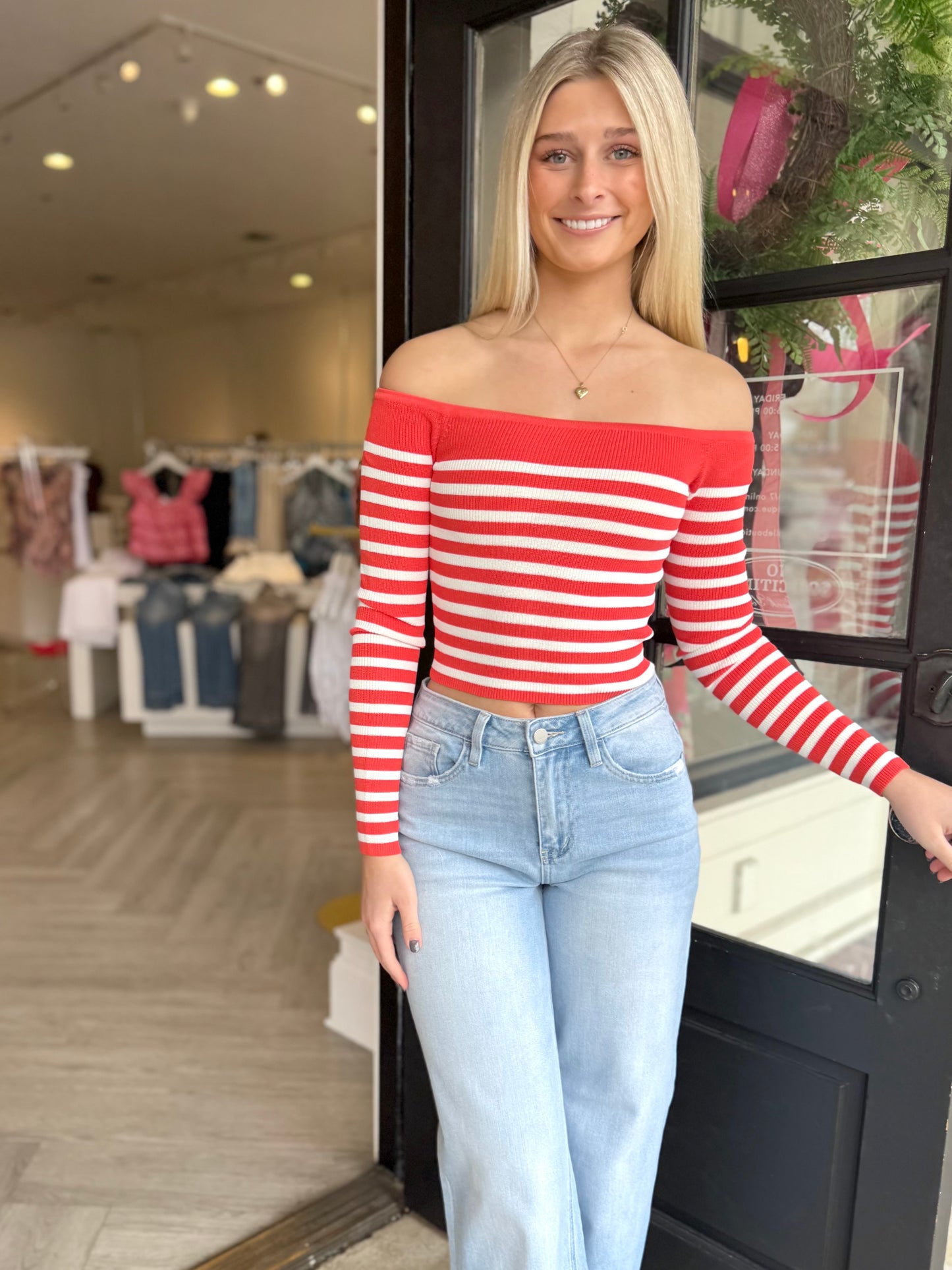 Waldo O/S Stripe Top