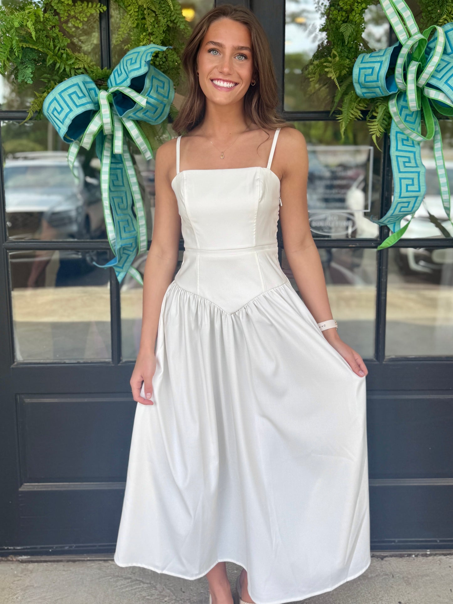 Polka Dot Back Midi (2 colors)