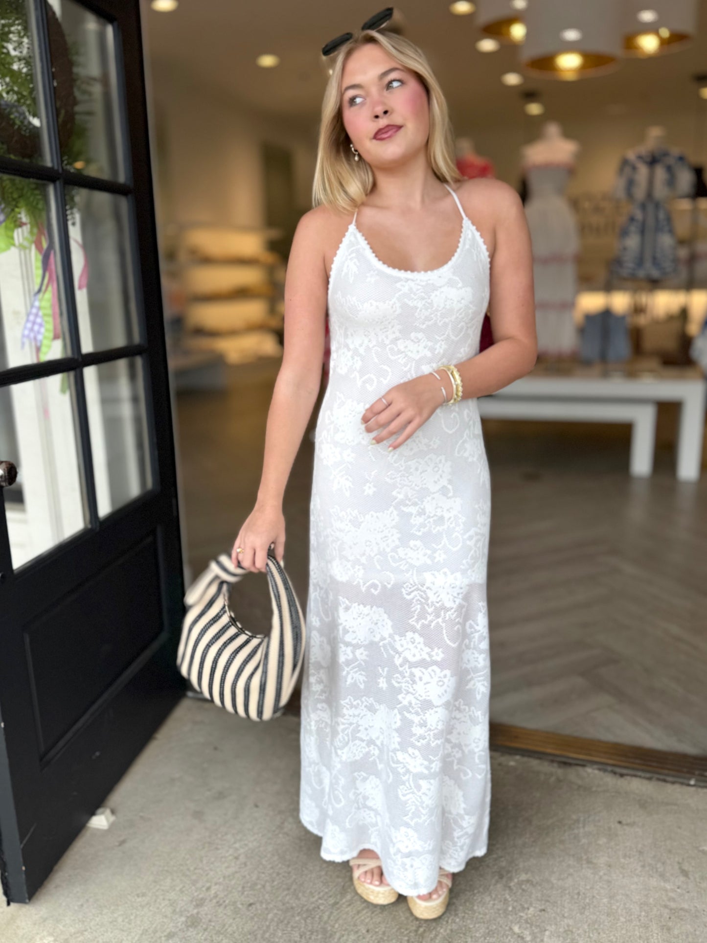 White Rose Net Maxi