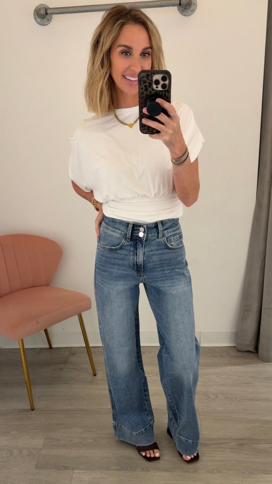 Super High Rise Hem Jean