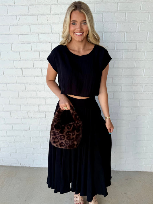Black Crop Top