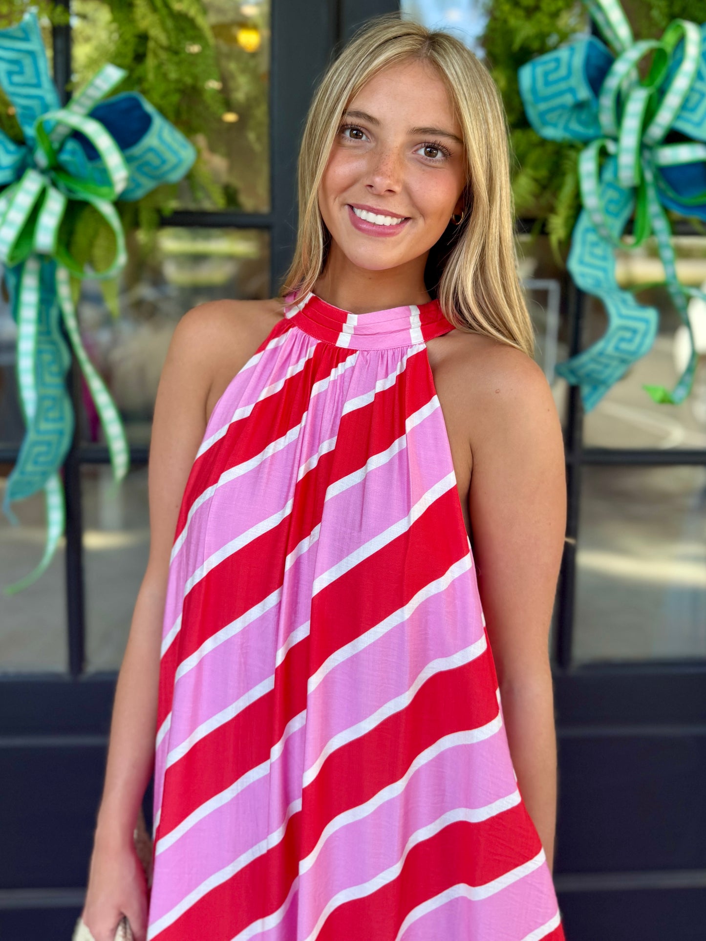 Orange Pink Swirly Maxi