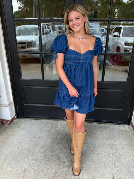 Denim Let's Be Friends Dress