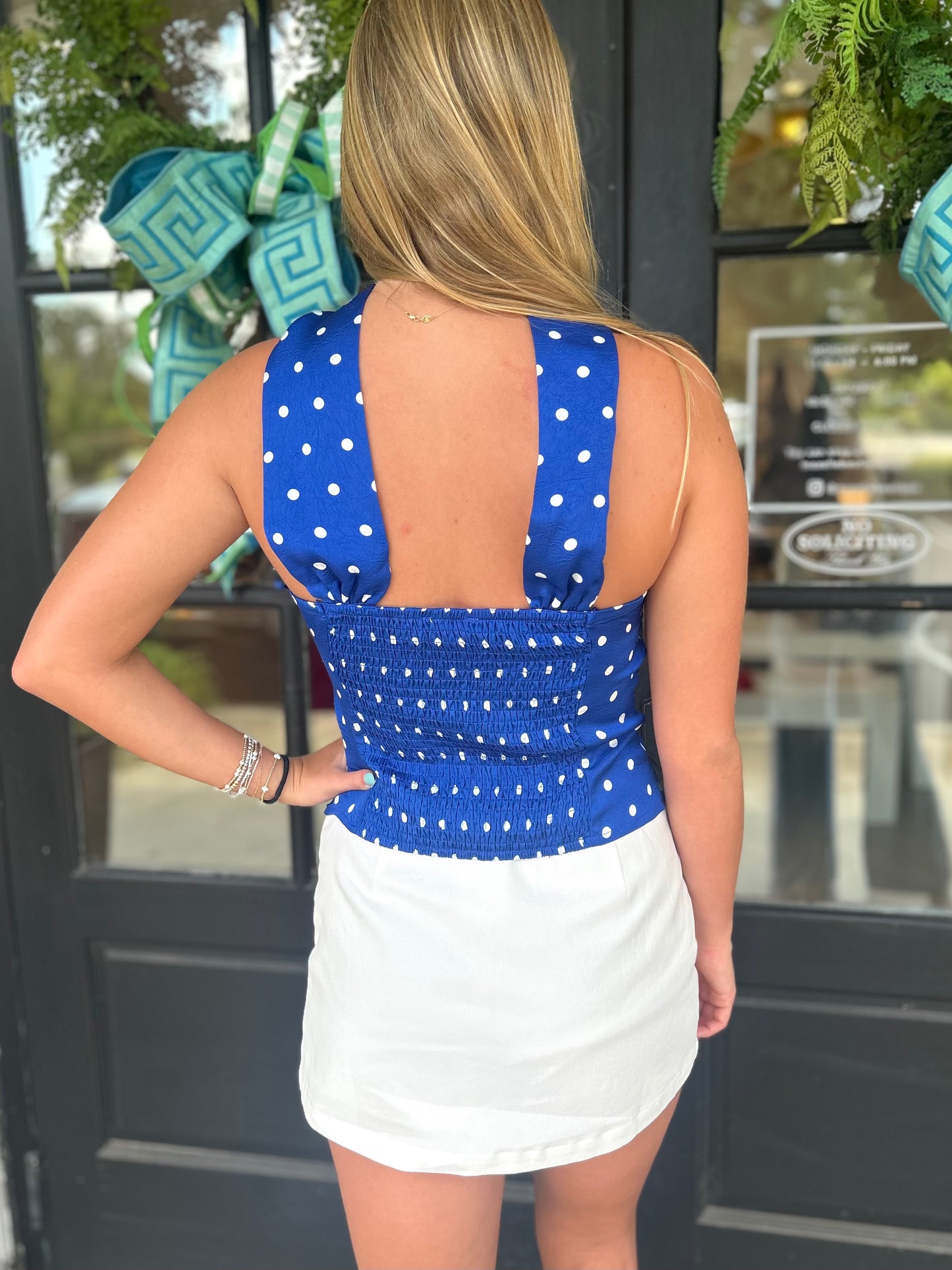 Polka White Dot Top (3 colors)