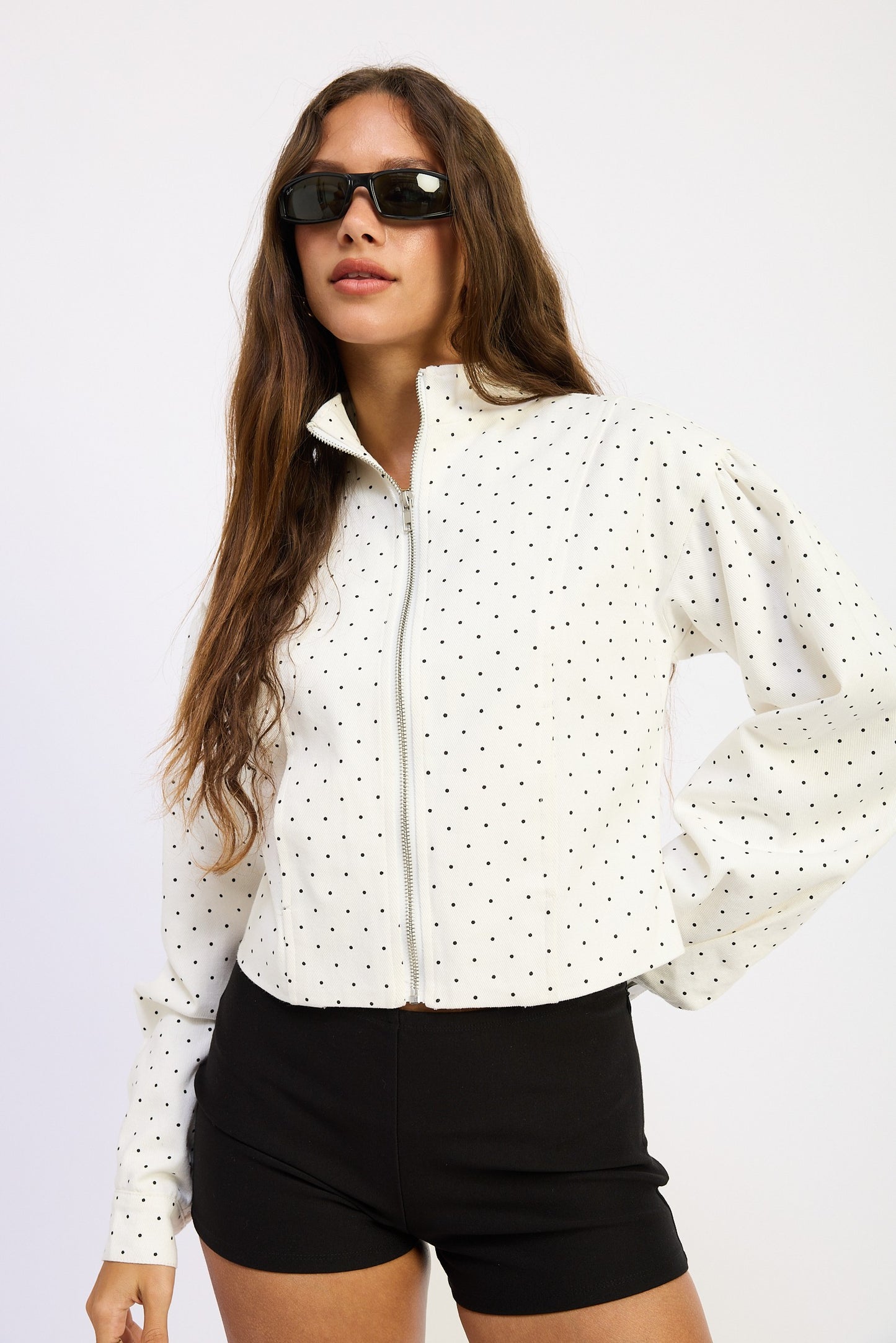 Off White Polka Dot Jacket