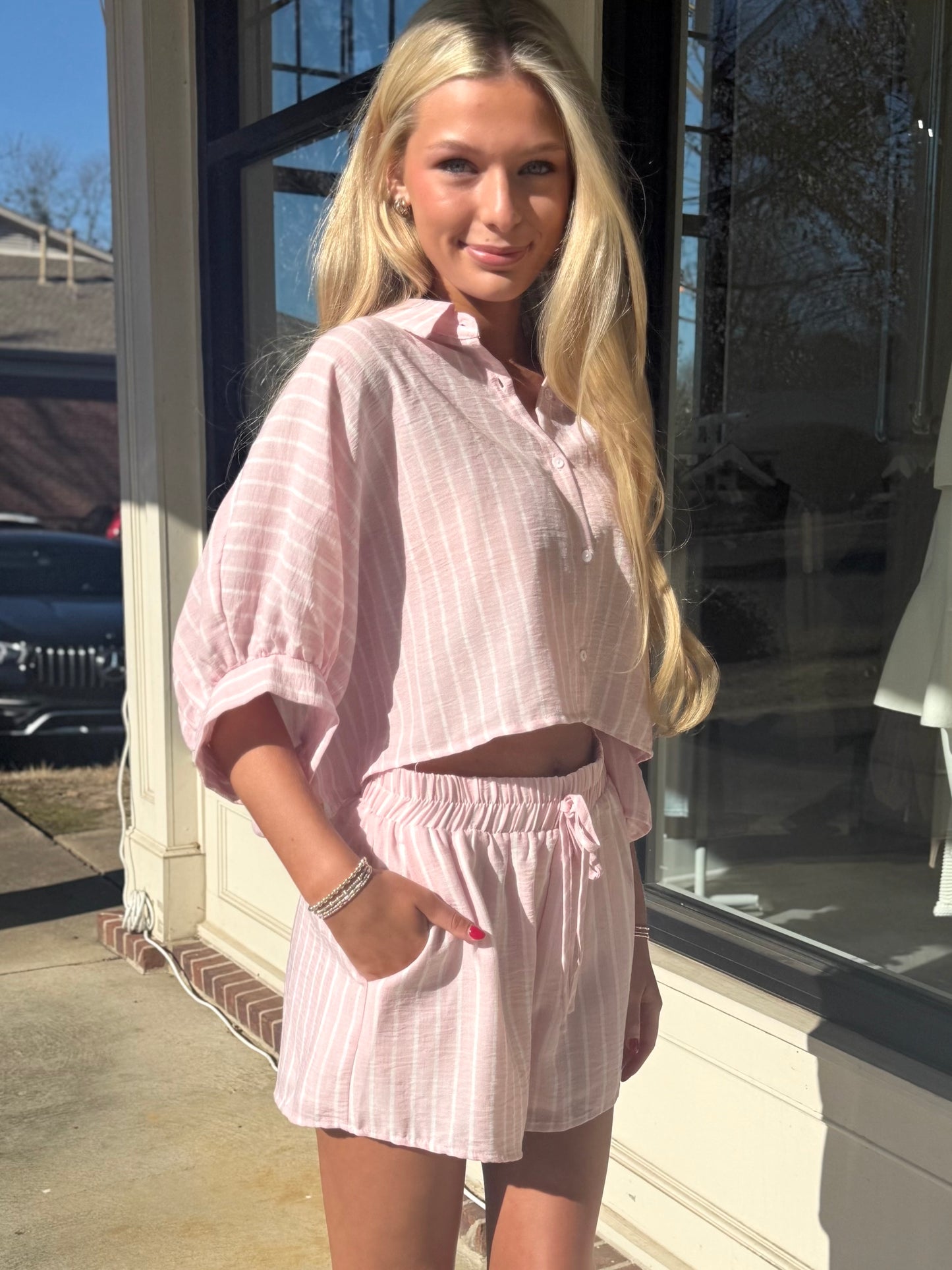 Beach Time Linen Top