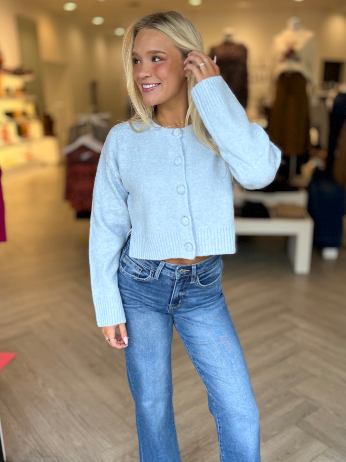 Round Neck Cardigan (2 colors)