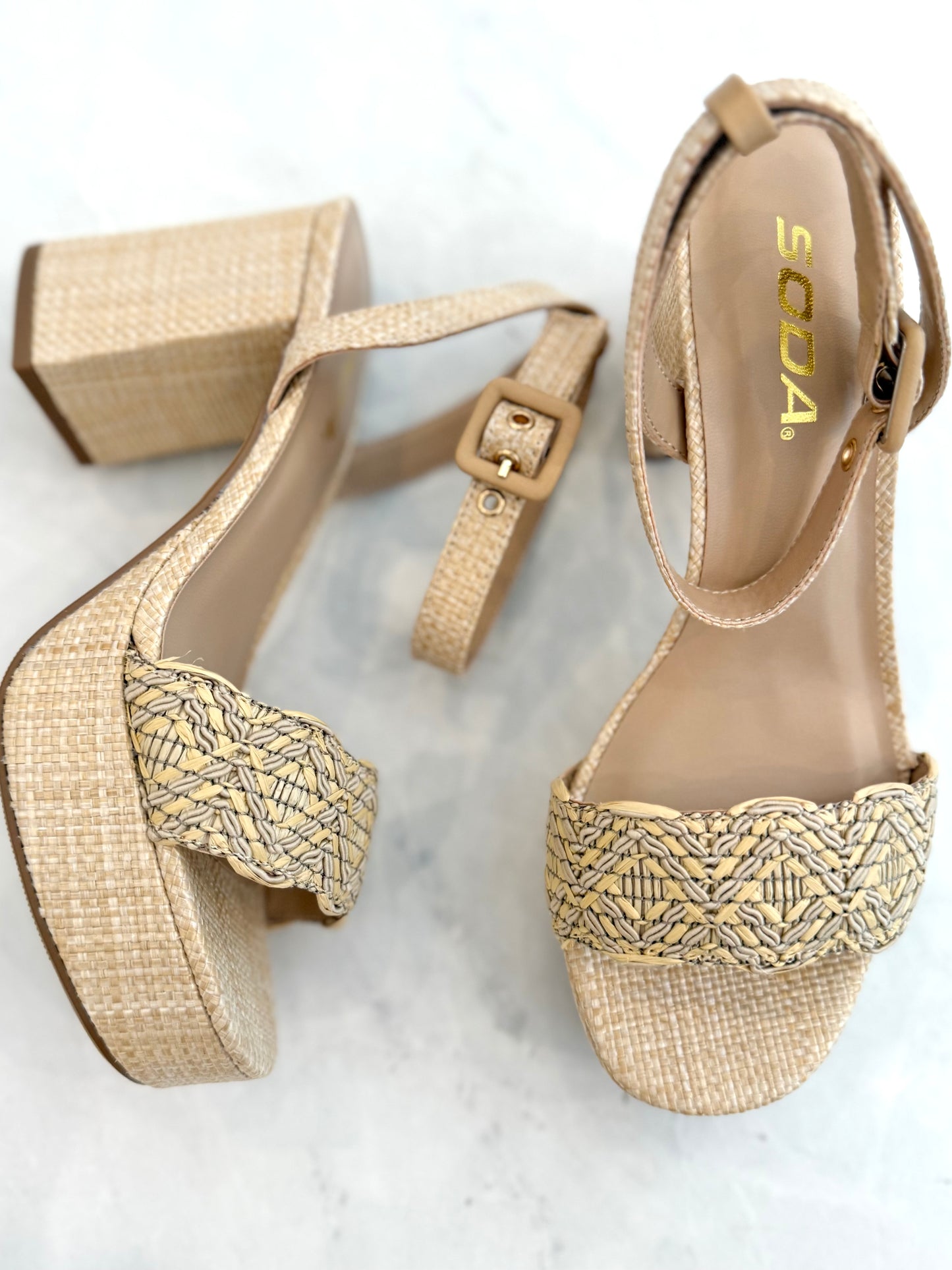 Platform Ankle Strap Heel