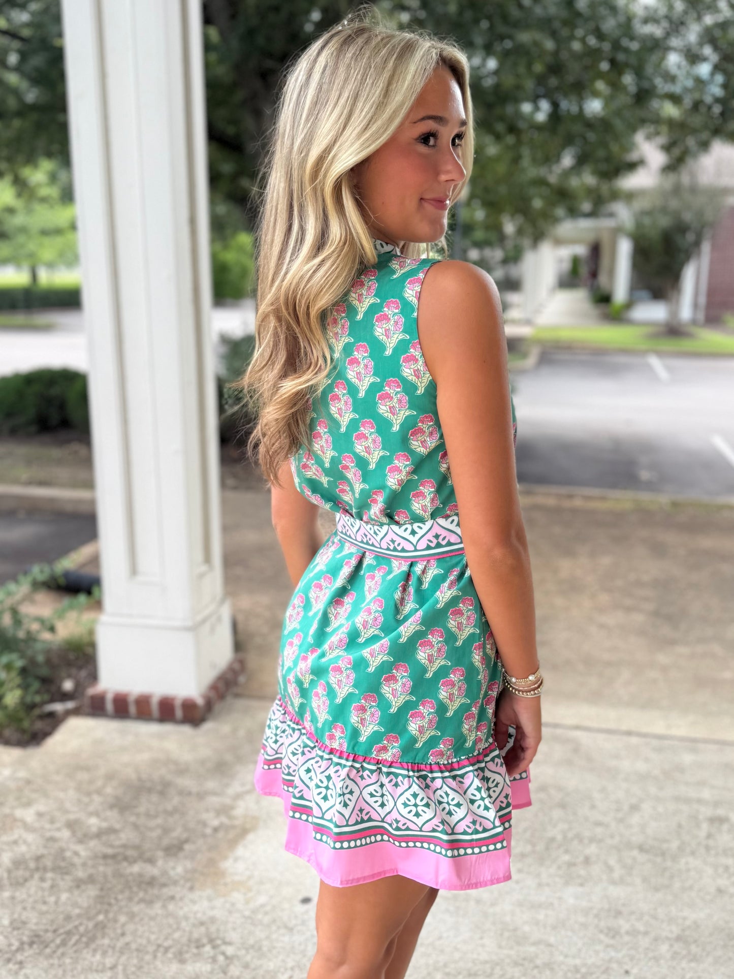 Green Floral Boarder Mini