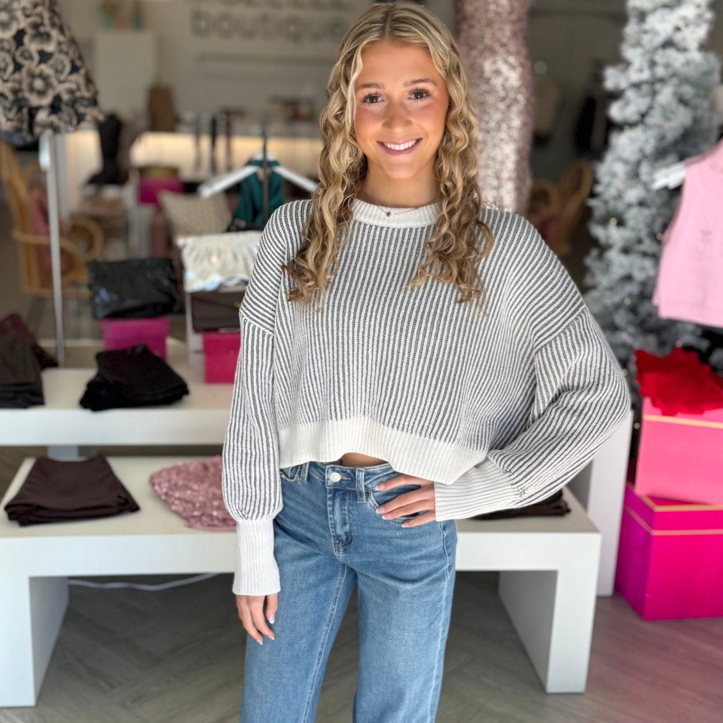 Balloon Sleeve Sweater (3 colors)