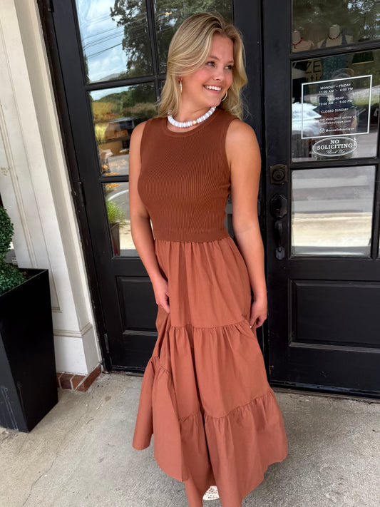 Mocha Latte Maxi Dress