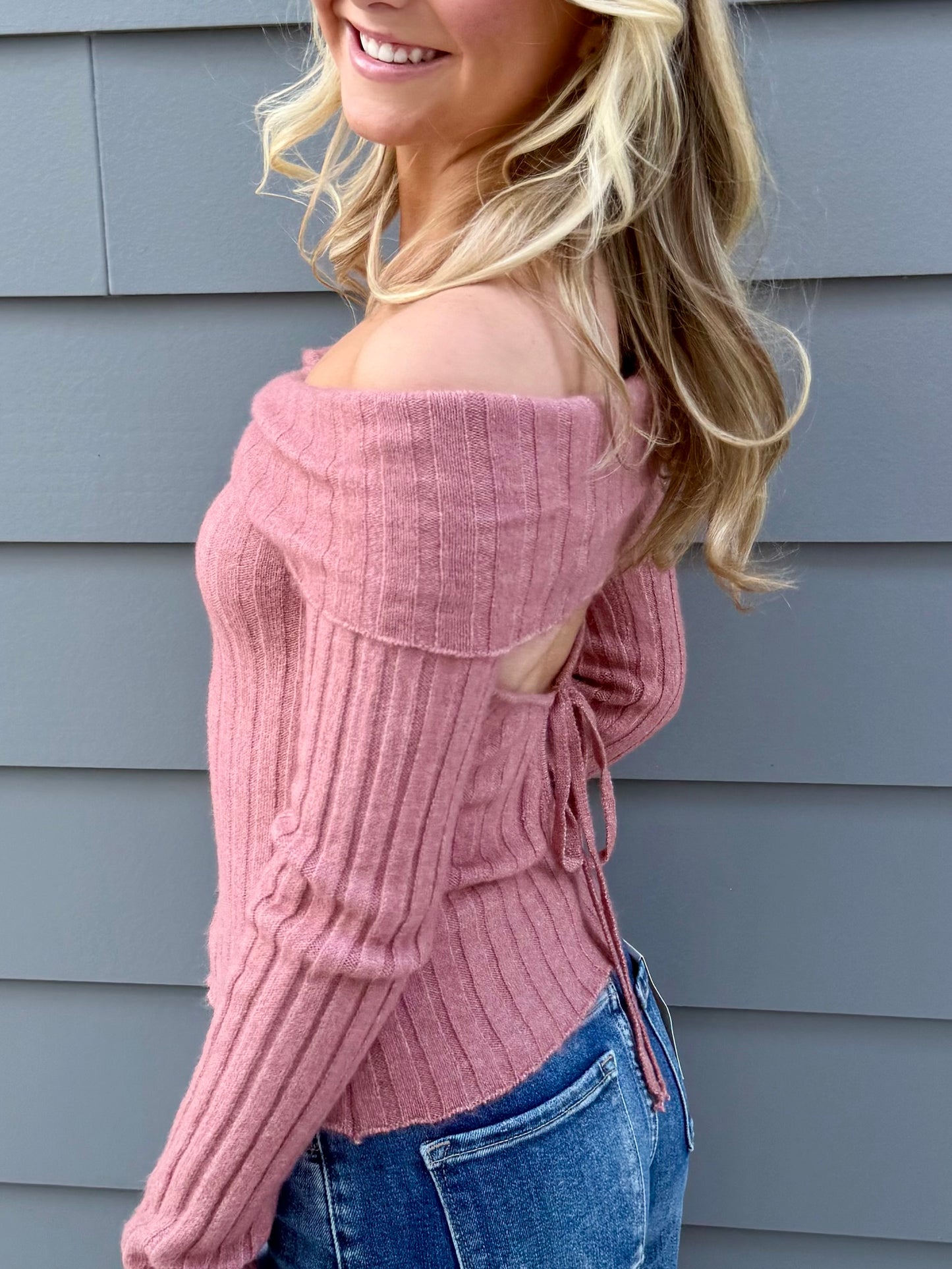 Dusty Rose O/S Sweater