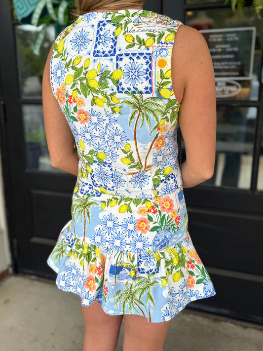 Resort Blue Skirt