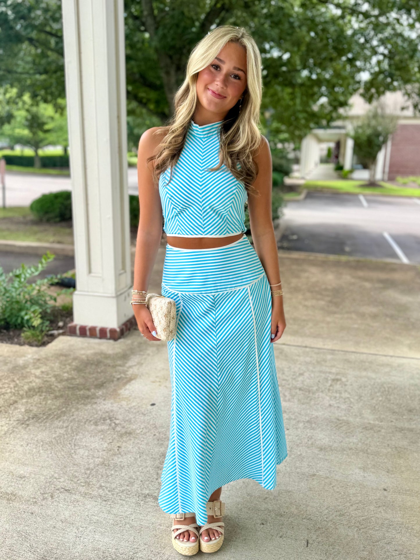 Chevron Halter Top