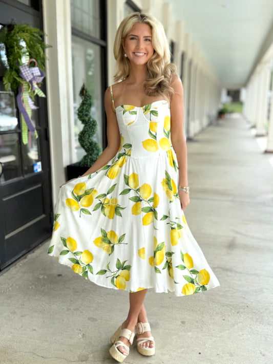 Refreshing Lemon Long Midi