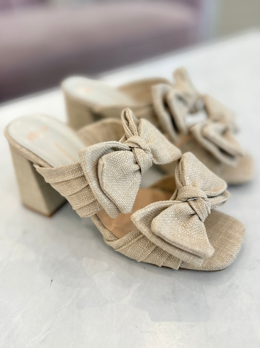 Lucy Double Ribbon Strap Heel