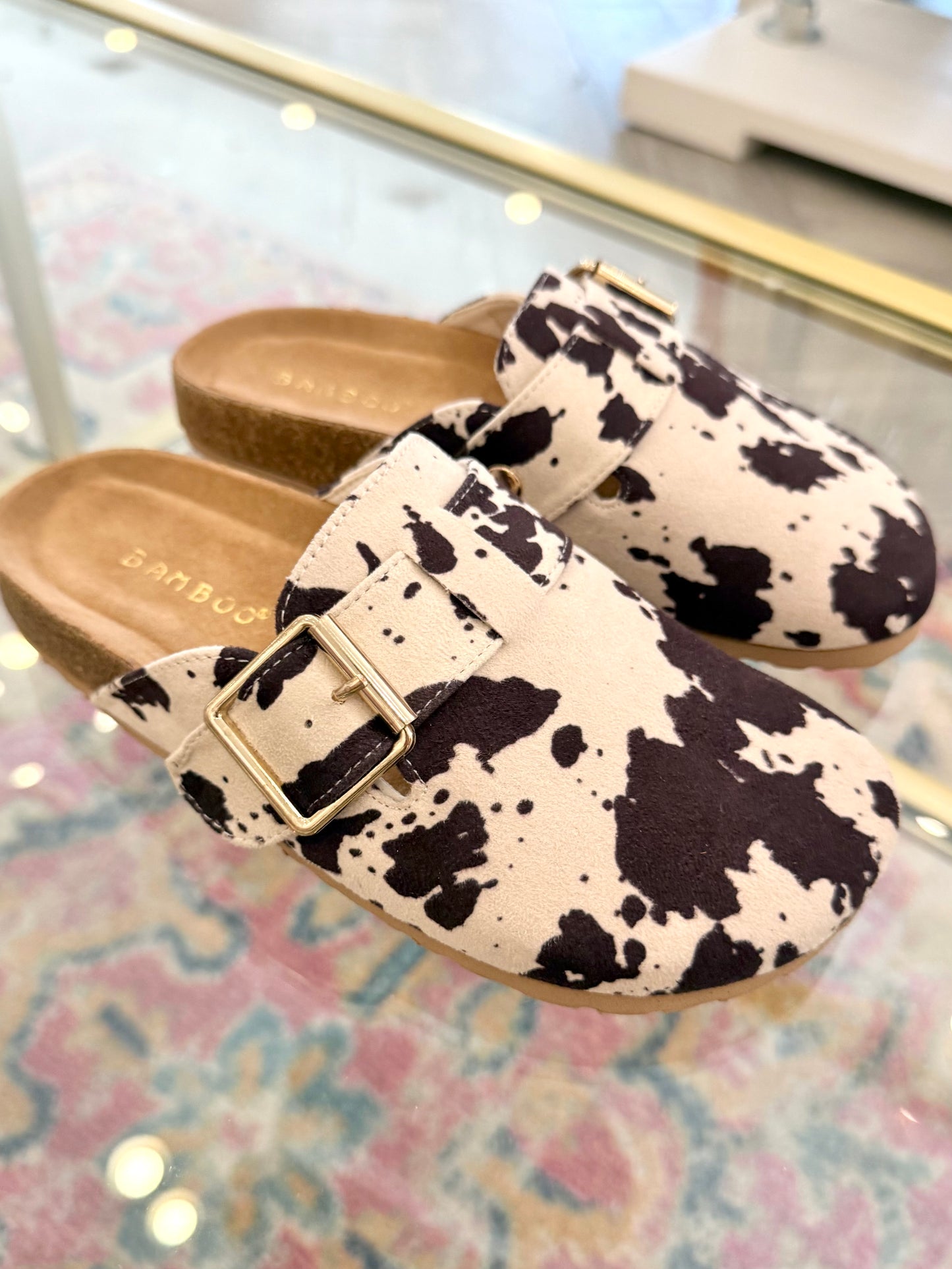 Cow print Slides
