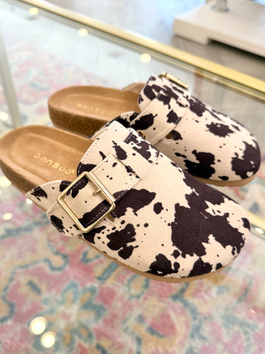 Cow print Slides