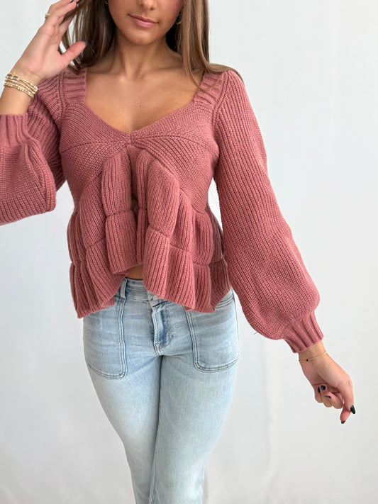 Babydoll Knit Sweater (2 colors)