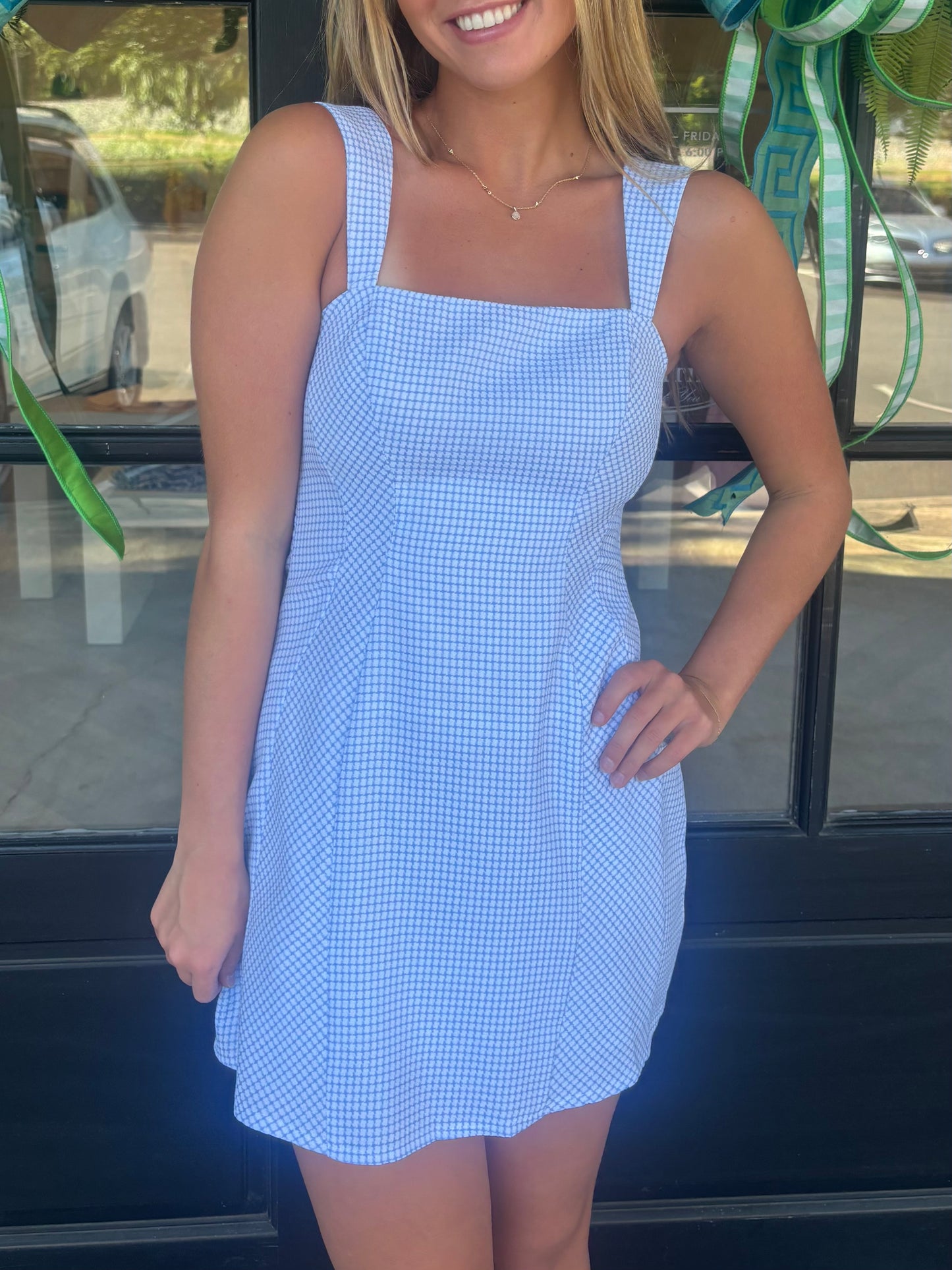 Diamond Check Romper (2 colors)