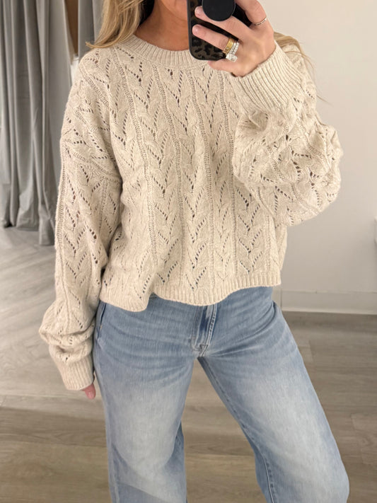 Crochet Crew Sweater
