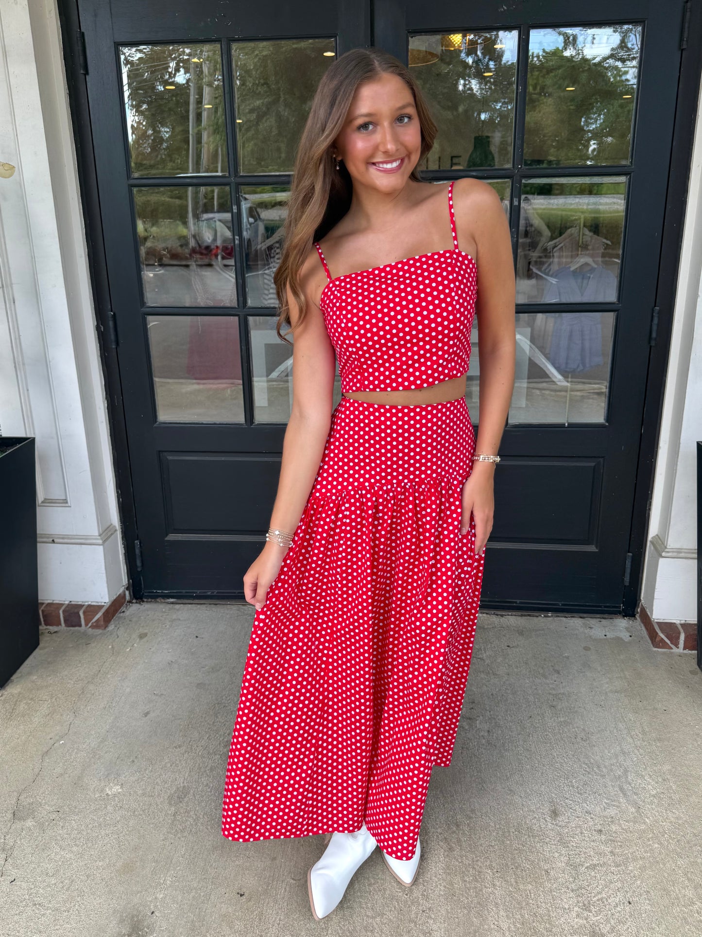 Dot Crop Tank (3 colors)