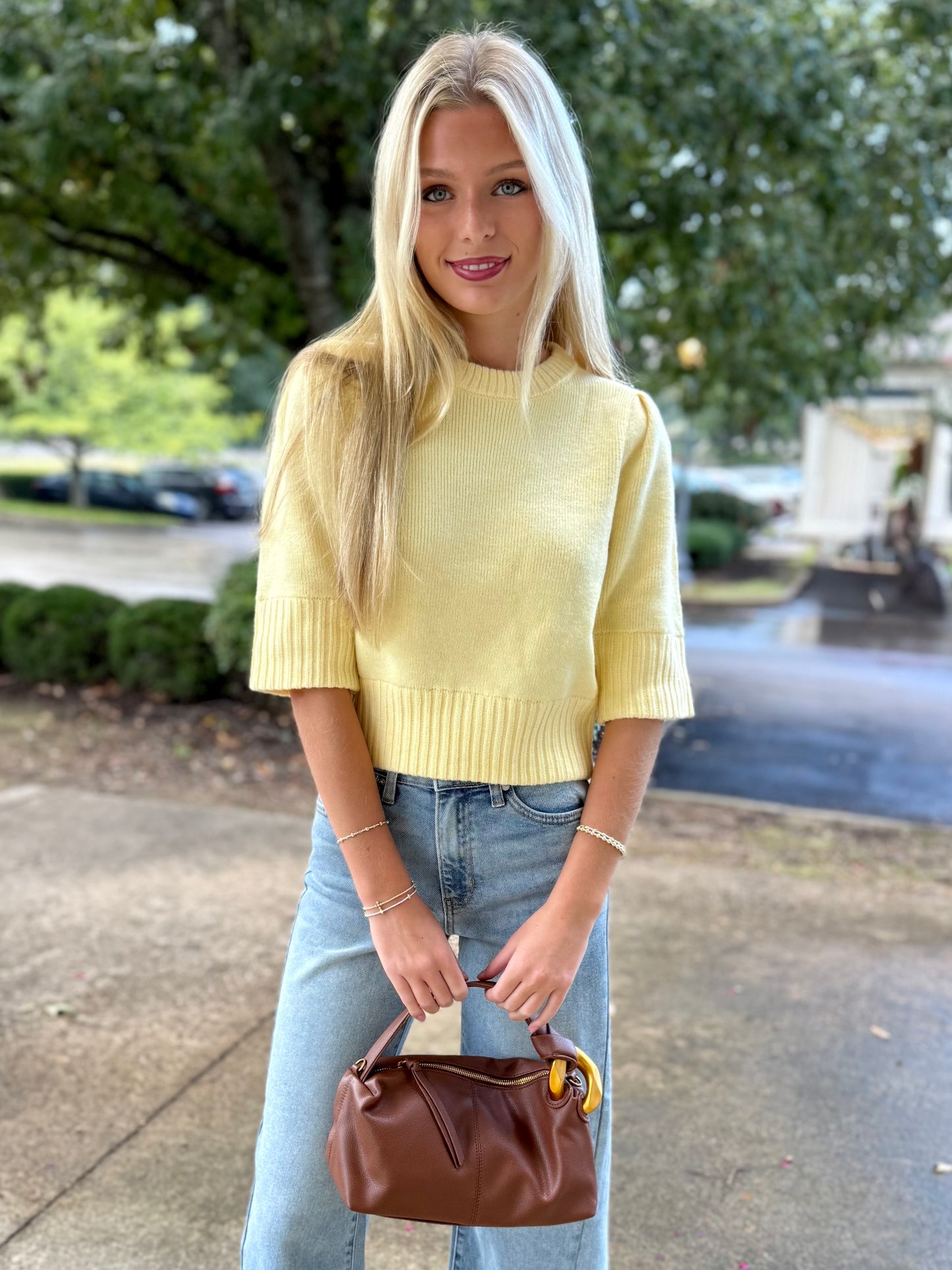 Puff Shoulder Sweater (3 colors)