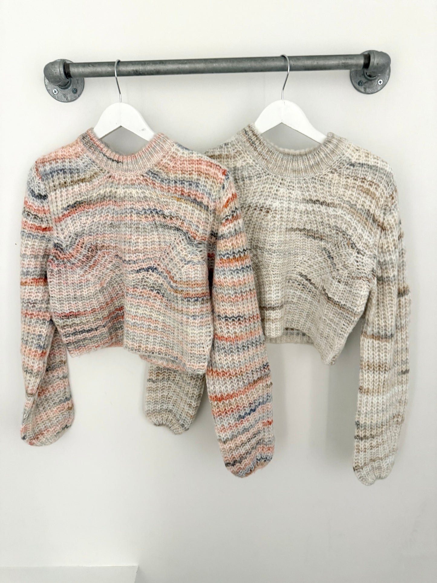 Pink Pastel Cropped Sweater