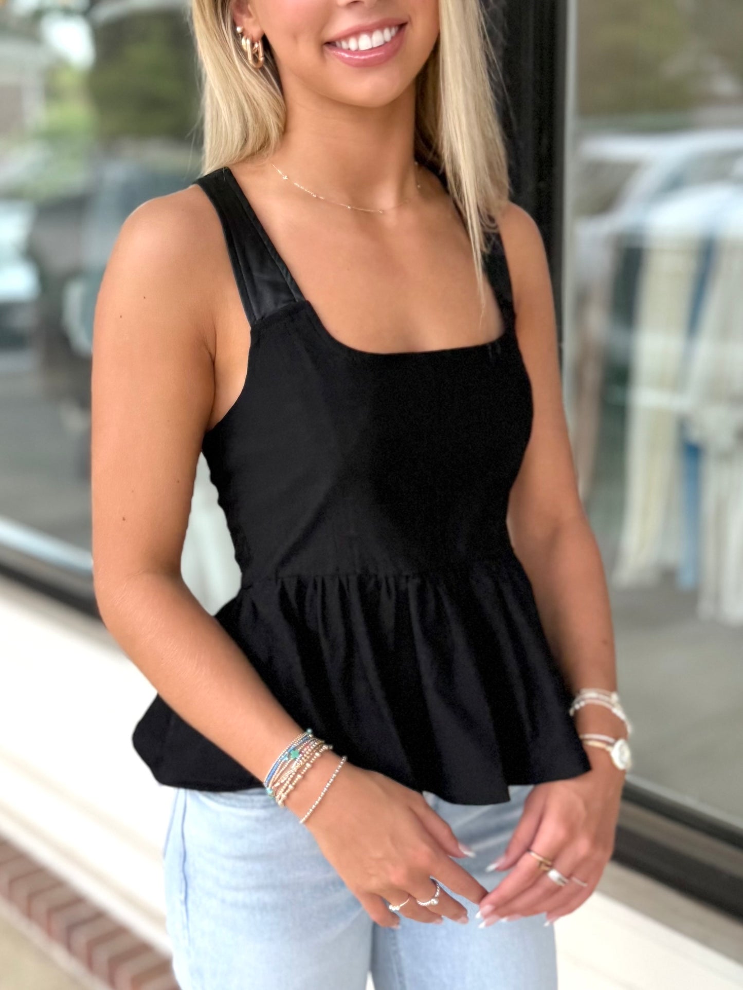 Racer Back Buckle Top (2 colors)