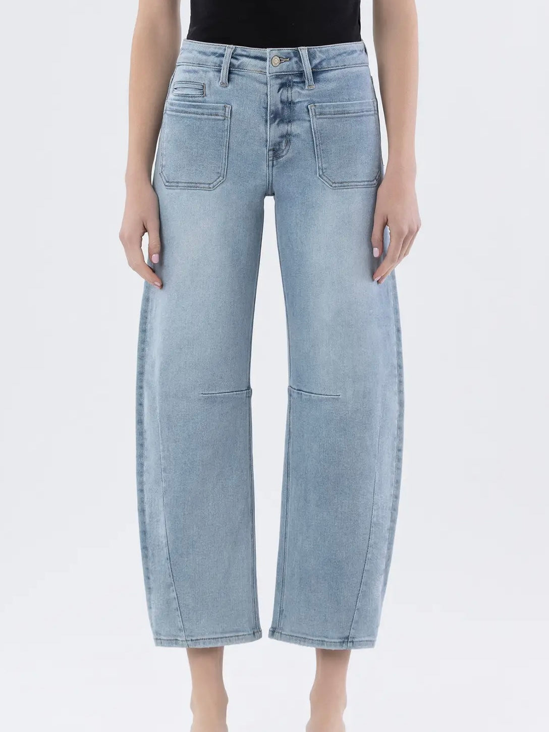 High Rise Barrel Jean