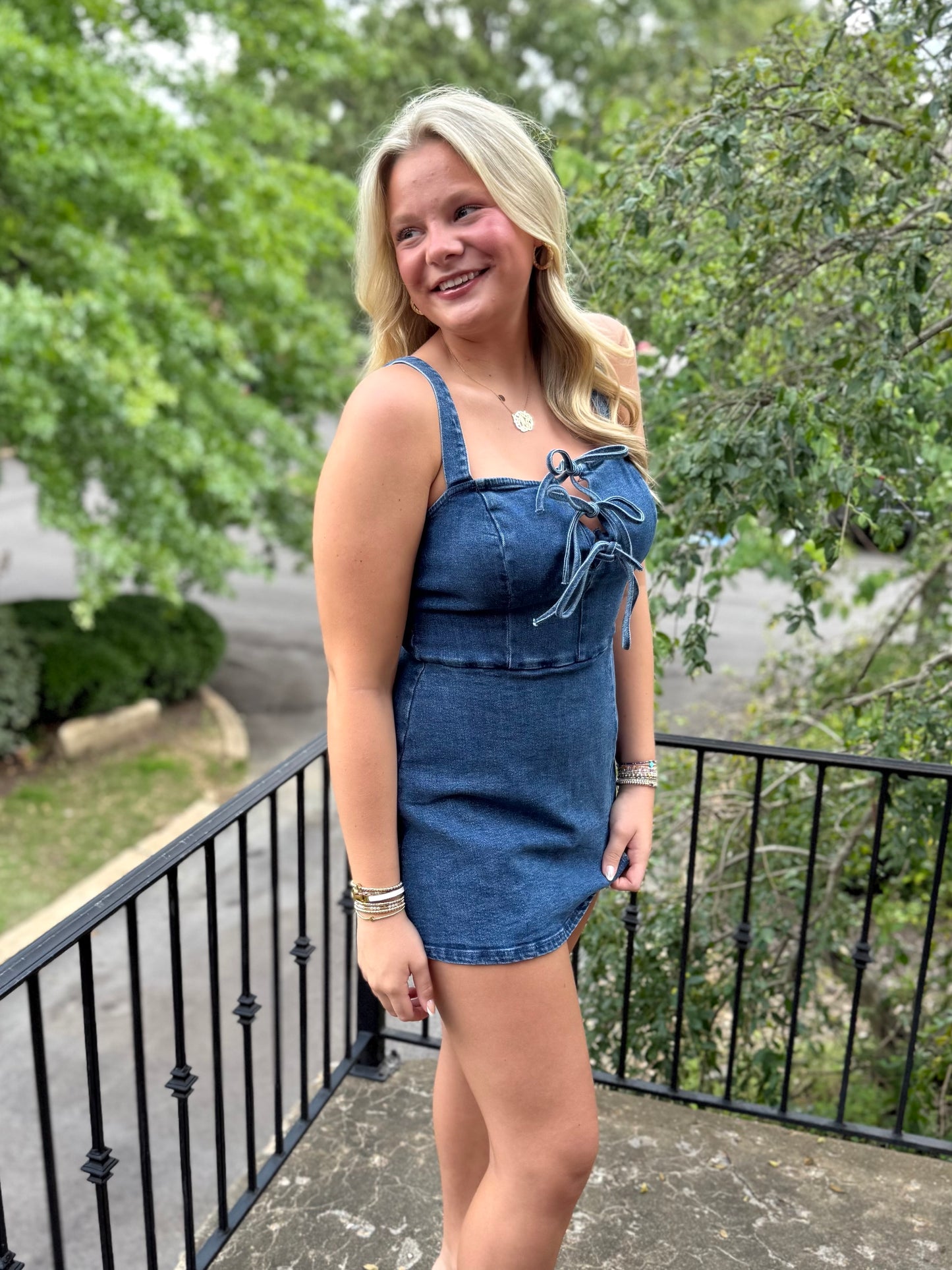 Denim Skort Romper