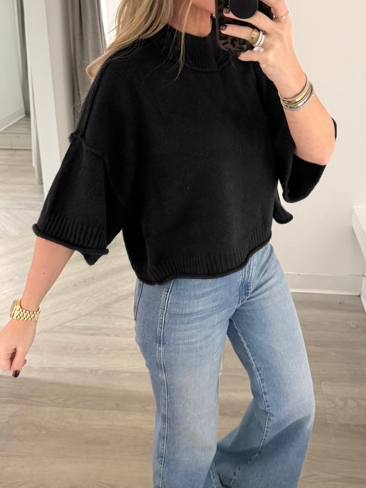 Ribbed Hem Soft Sweater (2 colors)