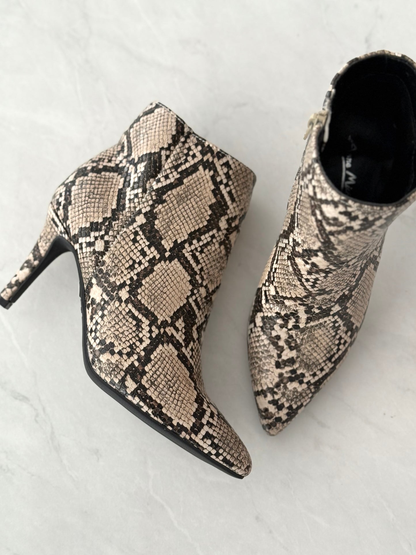 Snake Skin Bootie