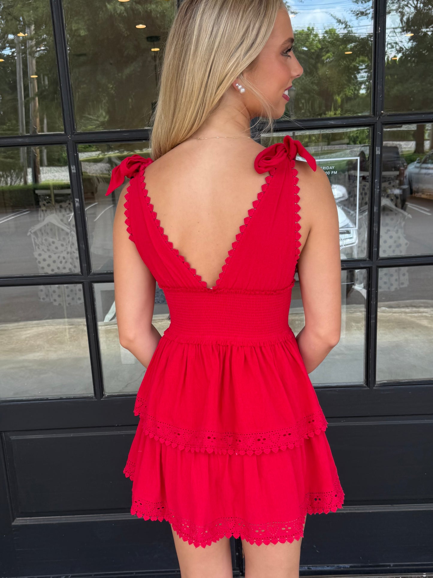 Tie Strap Layered Lace Mini (3 colors)