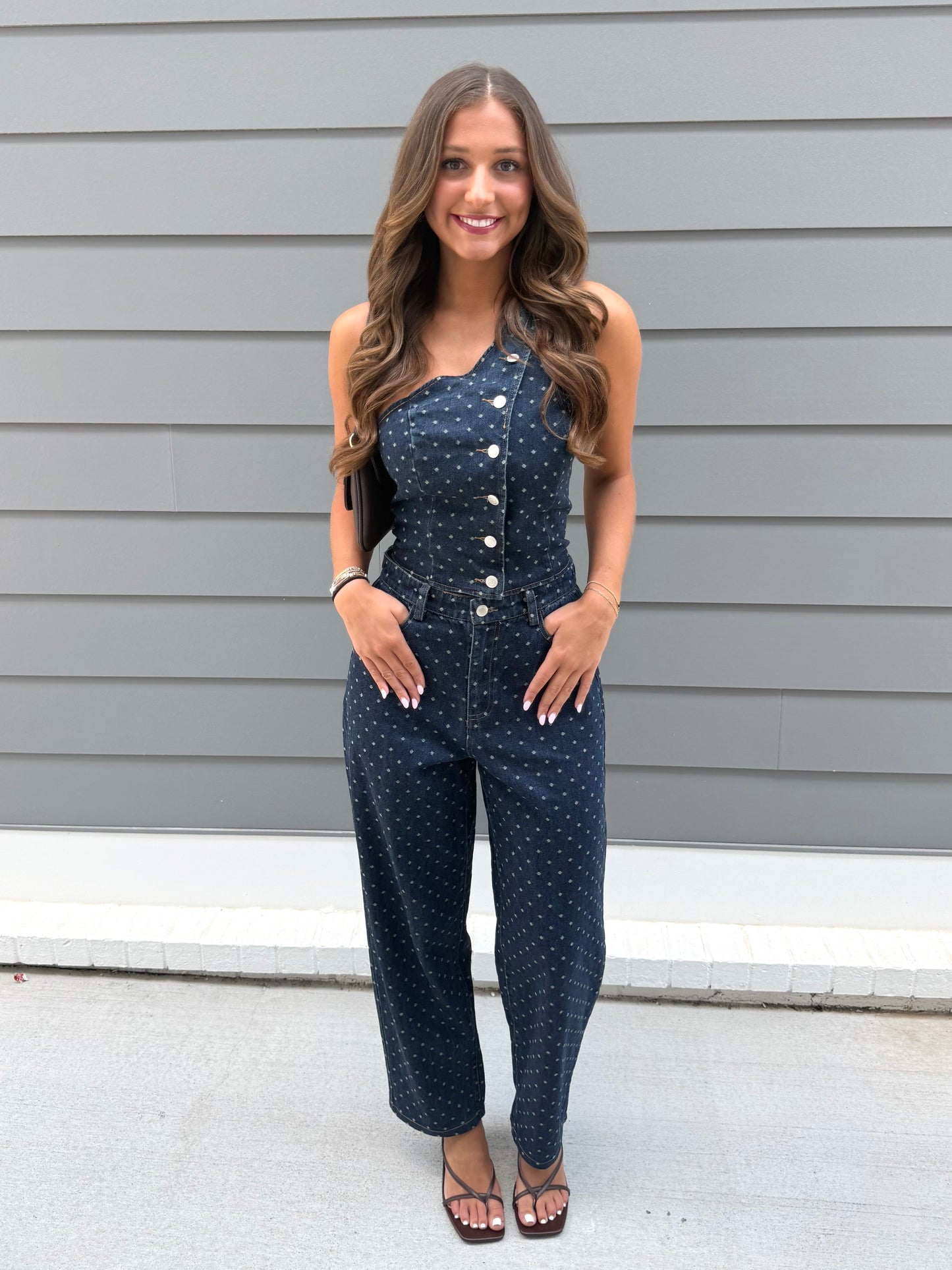 Denim Polka Dot Jeans