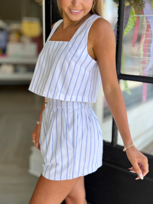 Off White Stripe Short
