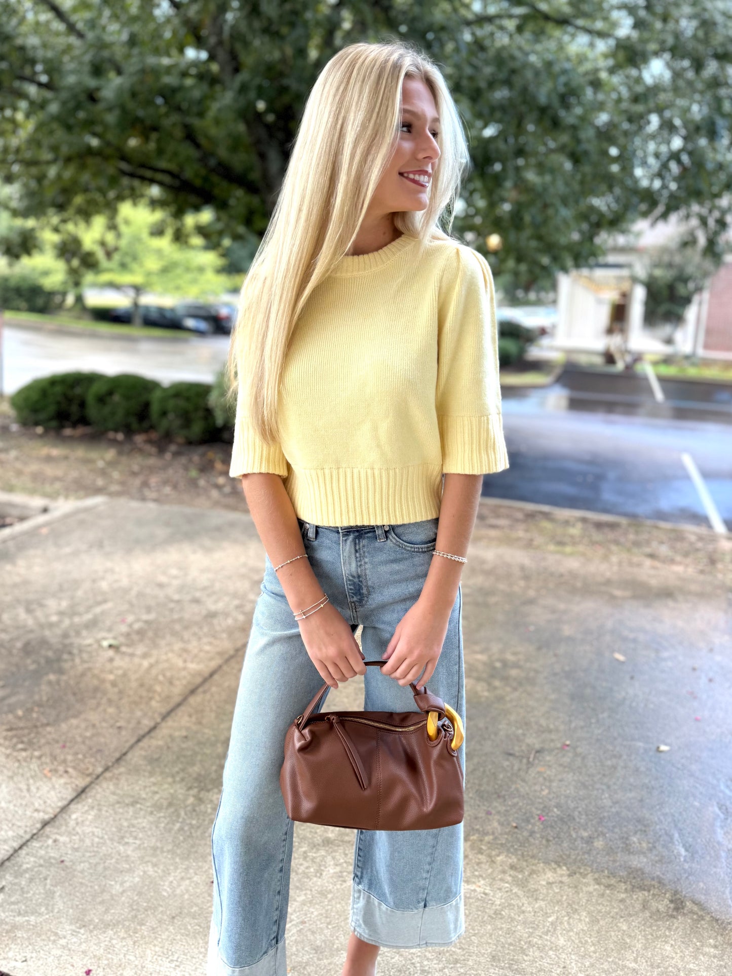 Puff Shoulder Sweater (3 colors)