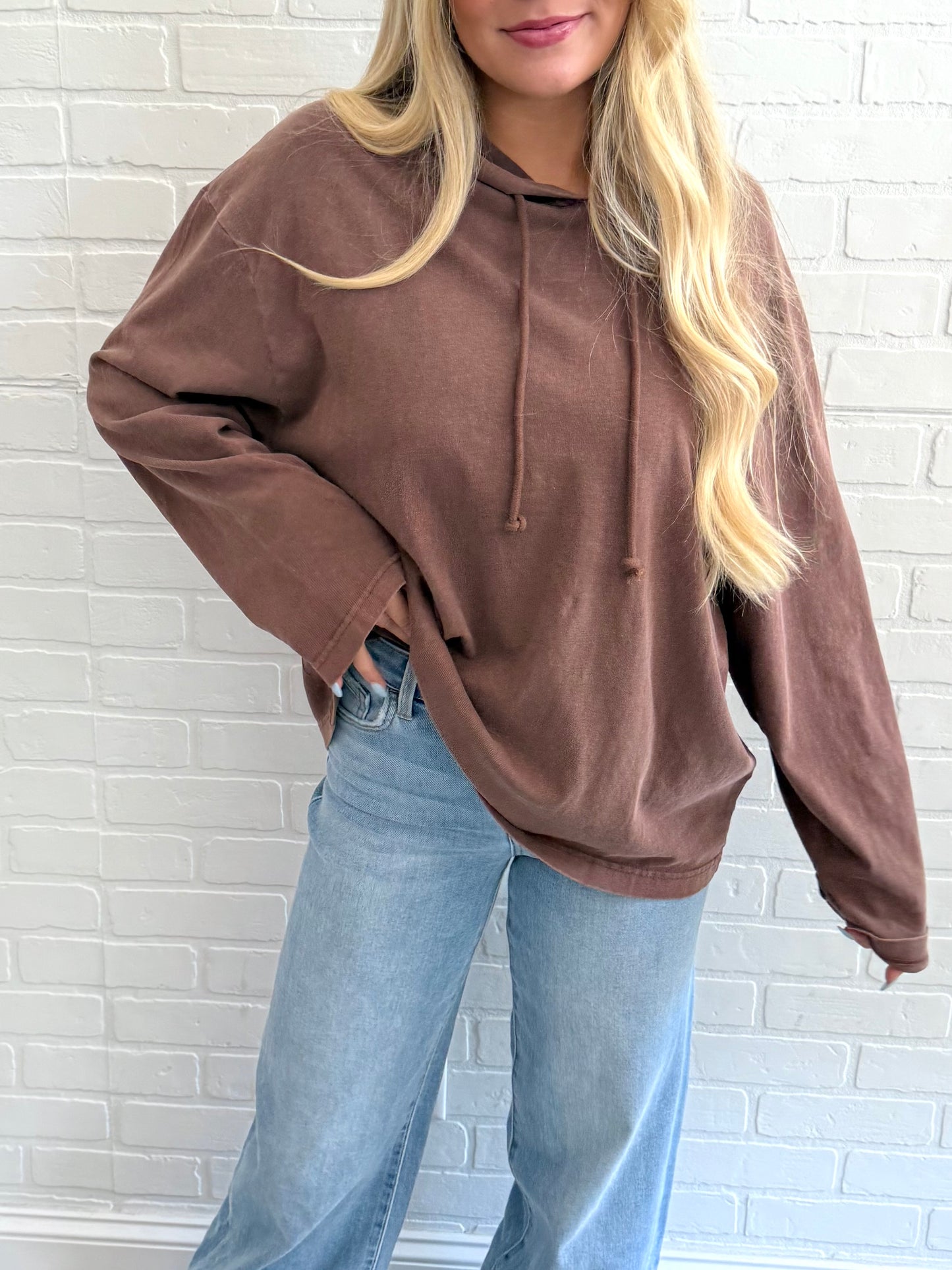 Hooded Drawstring Sweater (4 colors)