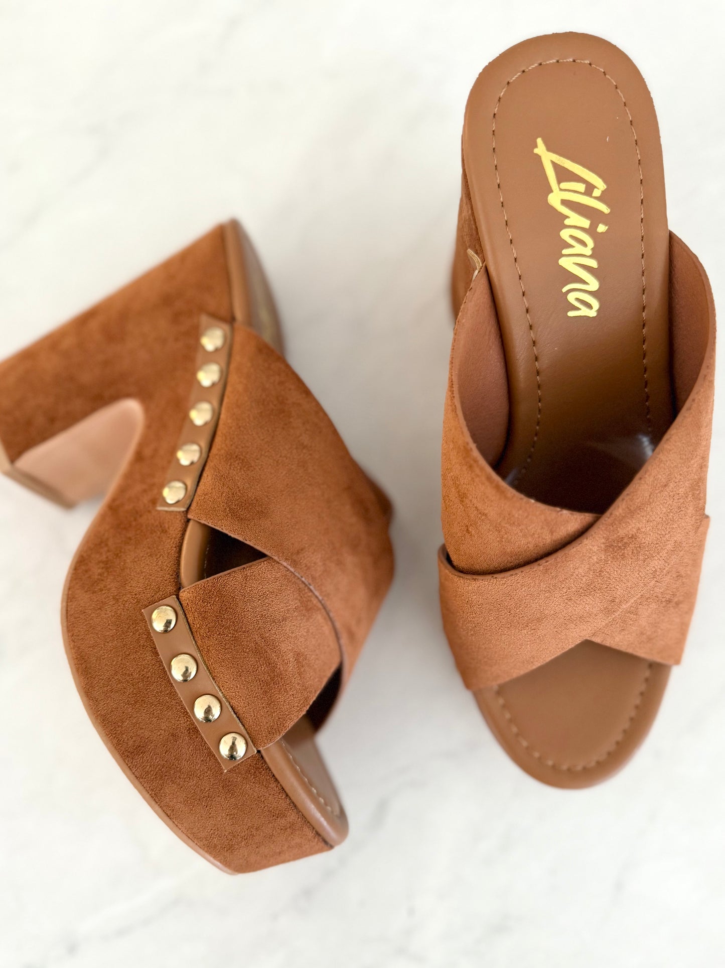 Tan Suede Dandy Platform