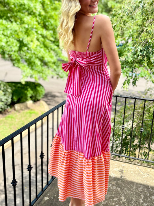 Sunset Stripe Maxi