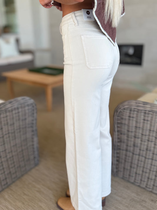 Dark Ecru Mini Patch Pocket Jean