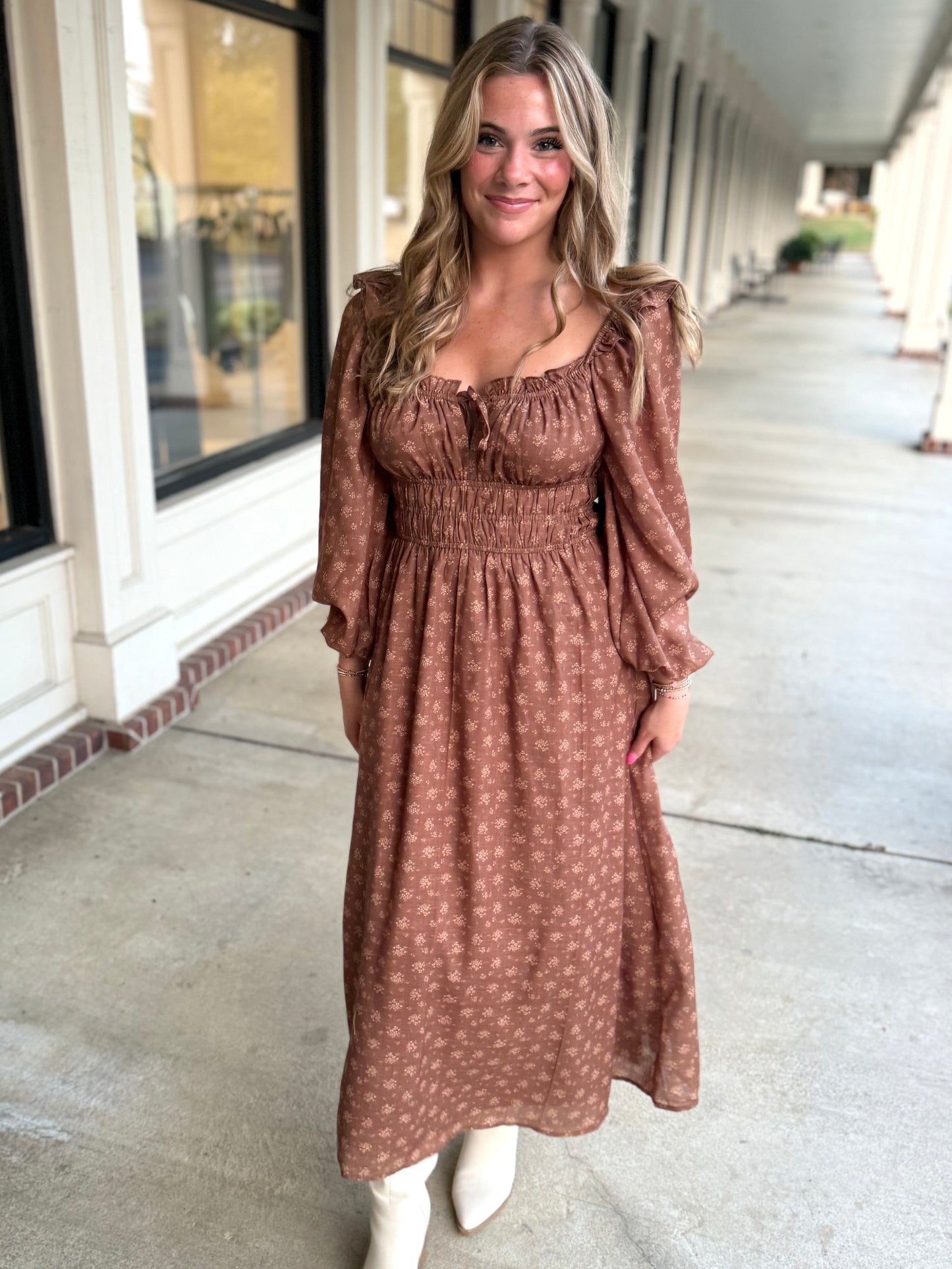 Brown Fall Nights Maxi