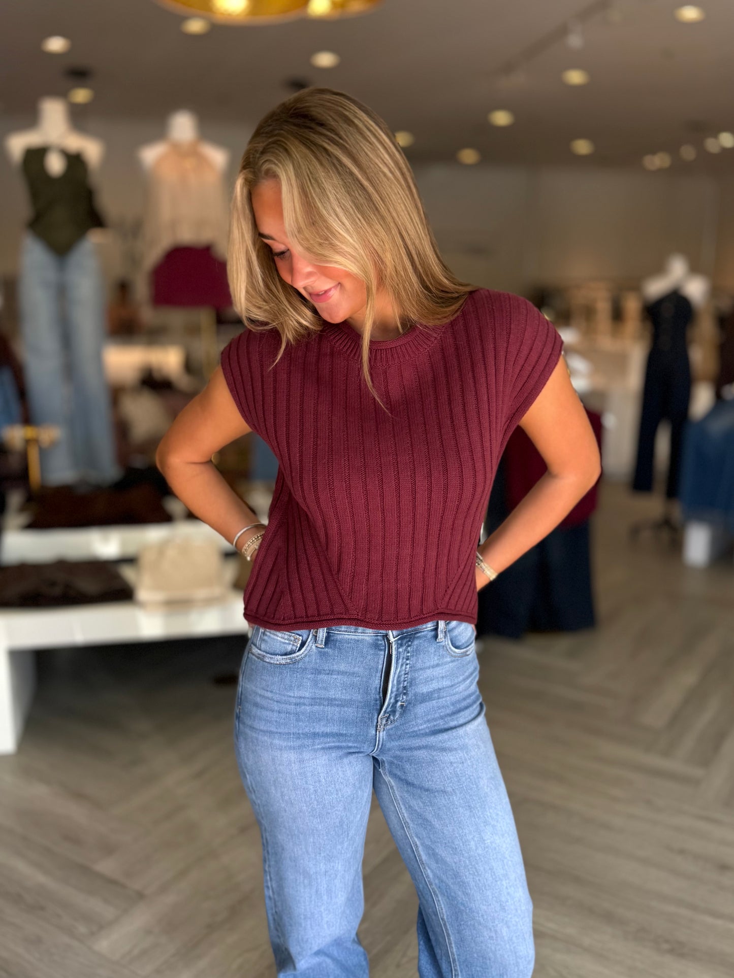 Extended Sweater Top