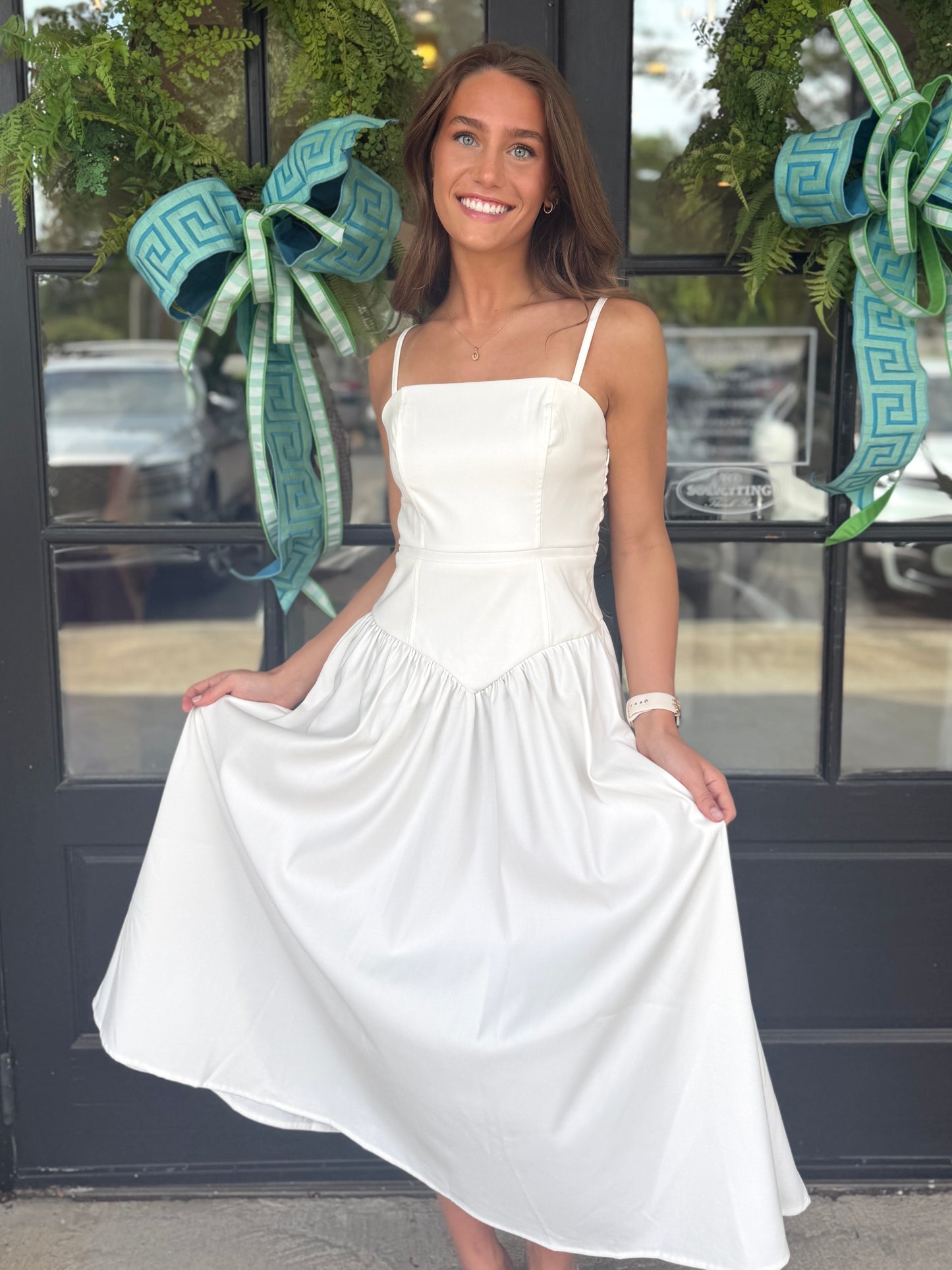 Polka Dot Back Midi (2 colors)