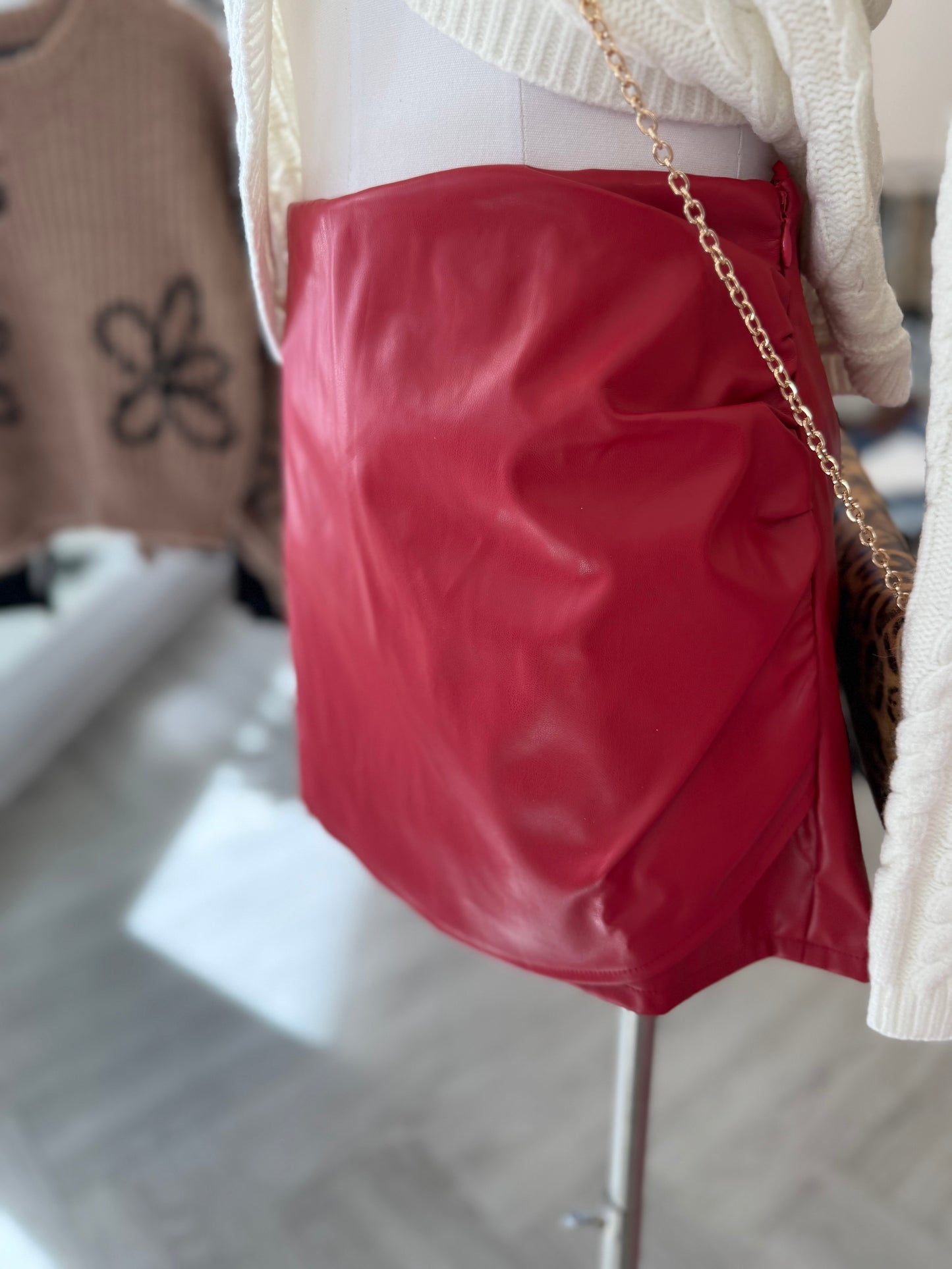 Ruched Mini Skort (2 colors)