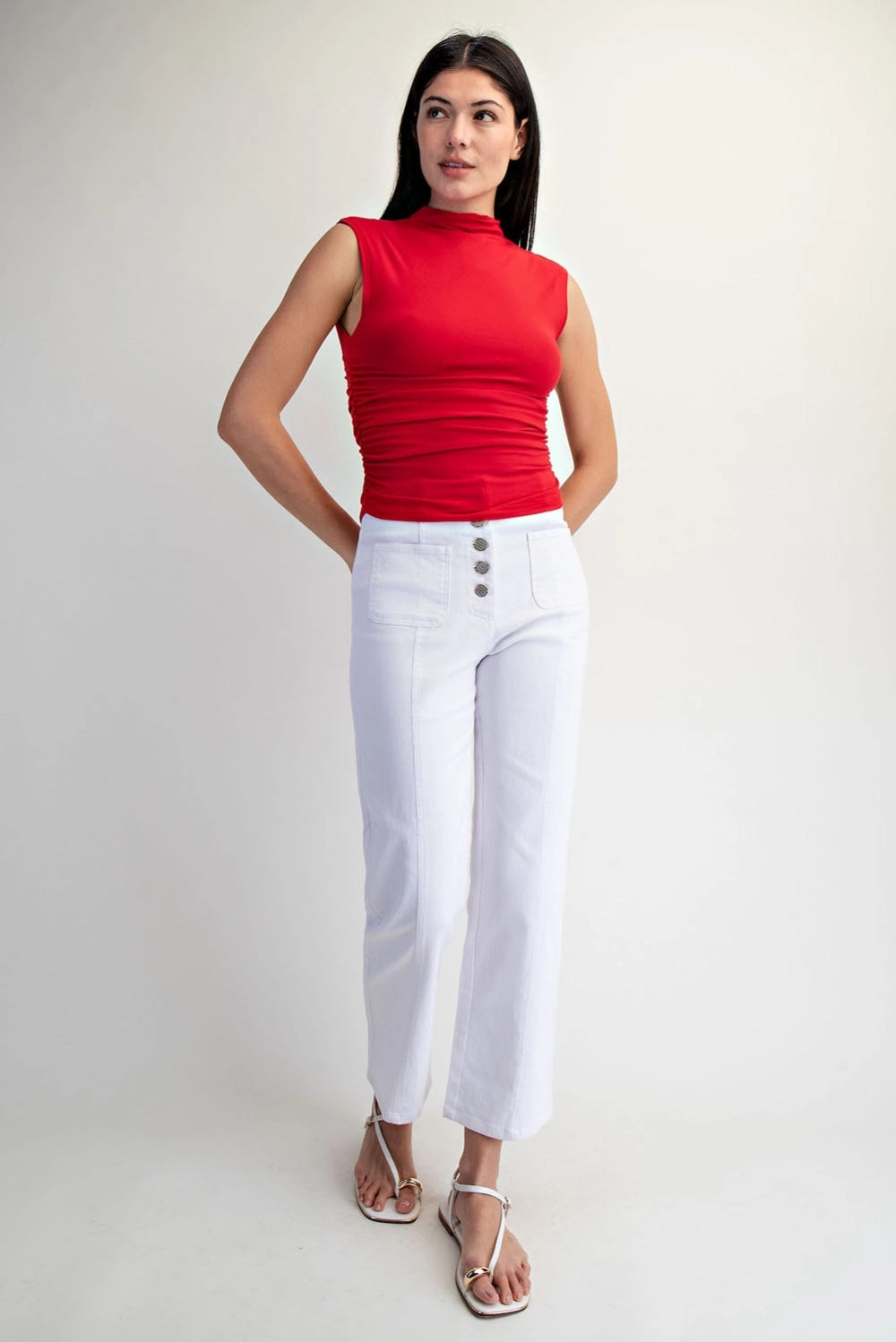 Cap Sleeved Crop Top (3 colors)