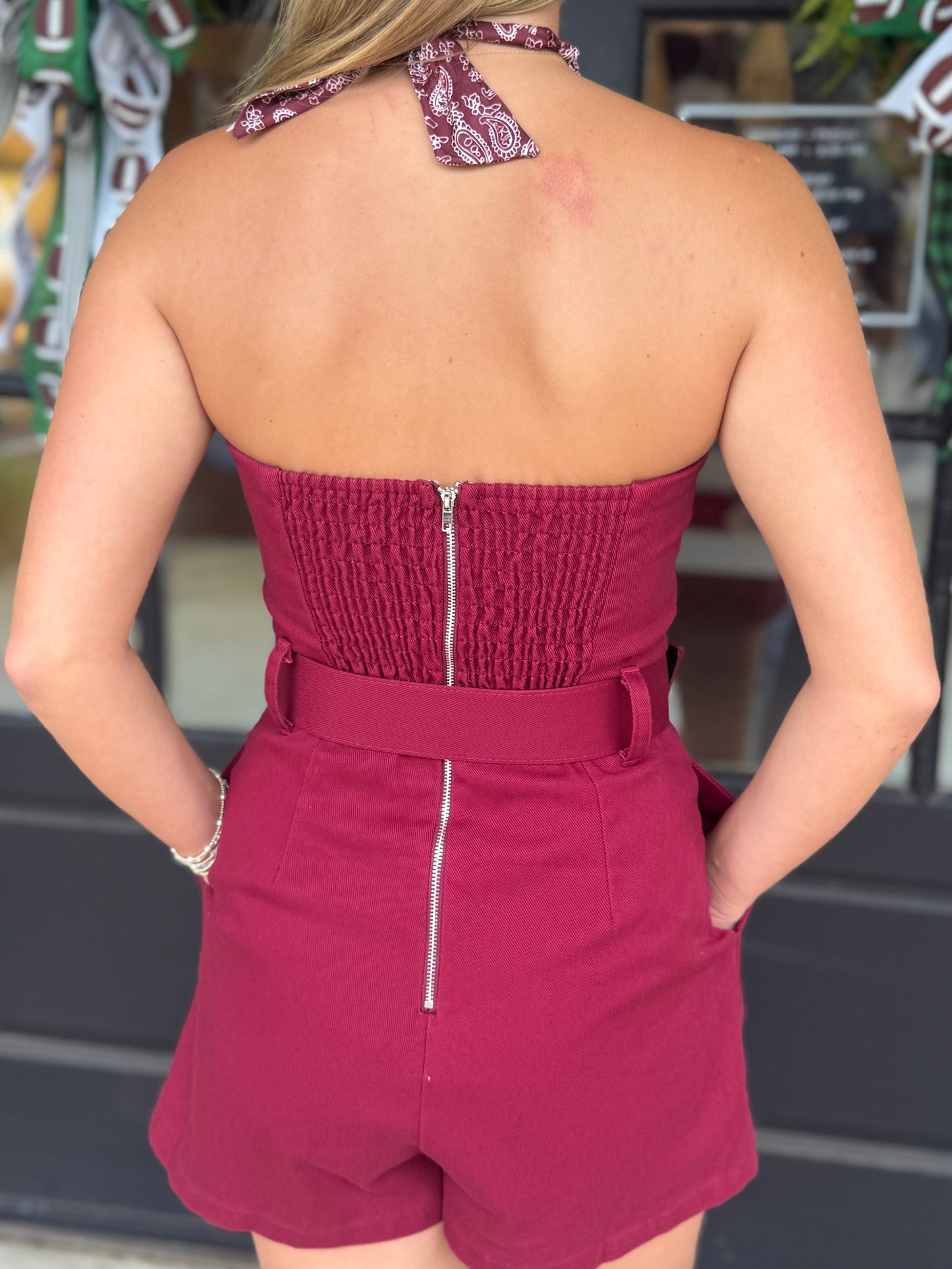 Strapless Belted Romper (3 colors)