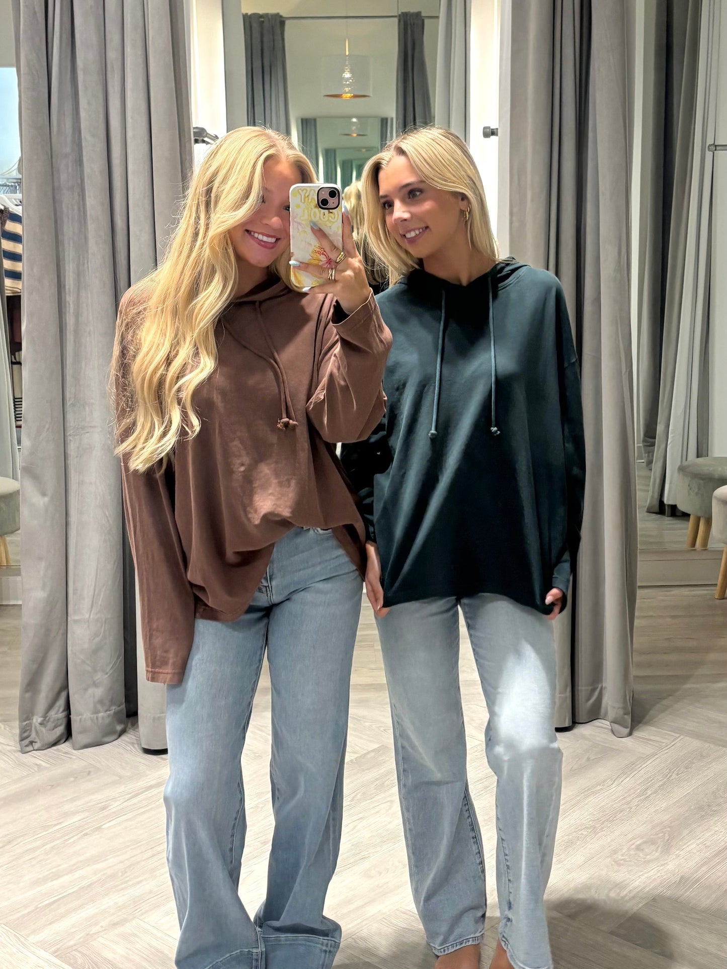 Hooded Drawstring Sweater (4 colors)